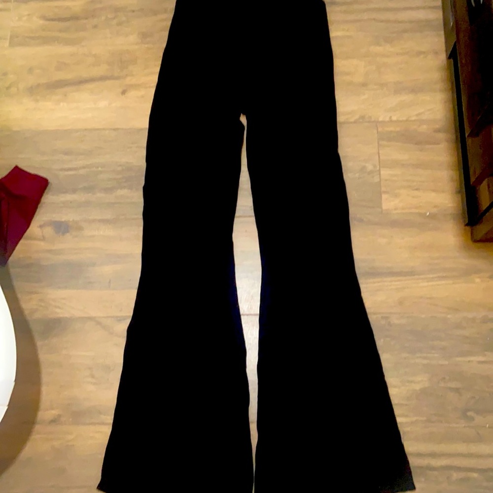 Ribbed tiger mist flare/bell pants size M